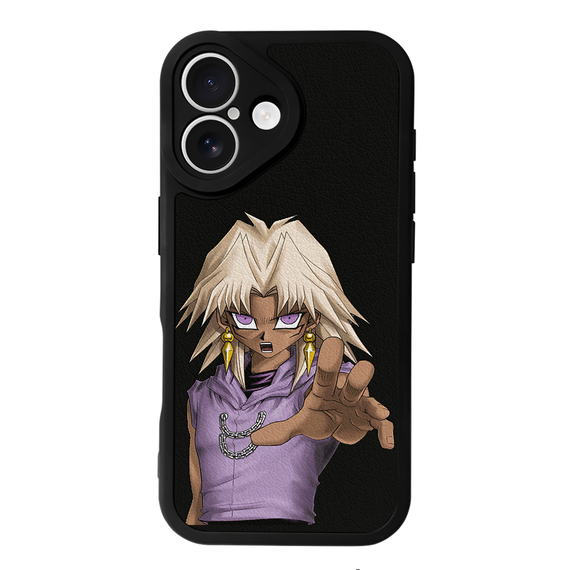 （画像用） 遊☆戯☆王 Yu-Gi-Oh! 【iPhone 16シリーズ対応】シリコンスマホケース（レザー調） 材質：シリコン